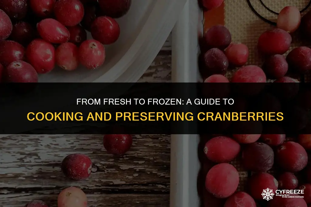 can i cook fresh cranberries and then freeze them