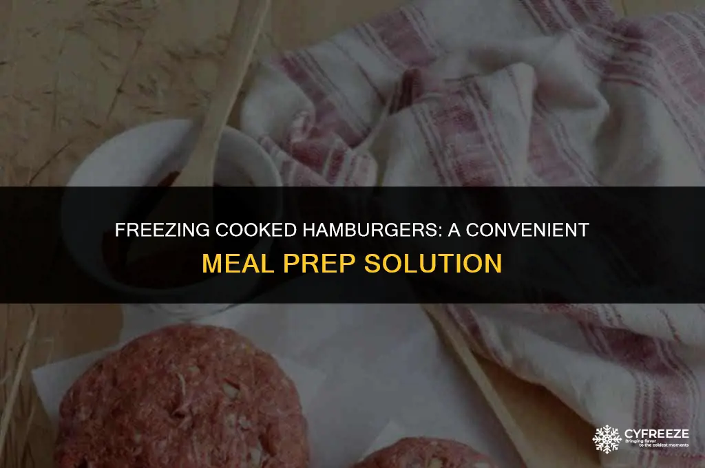 can i cook hamburger and then freeze it
