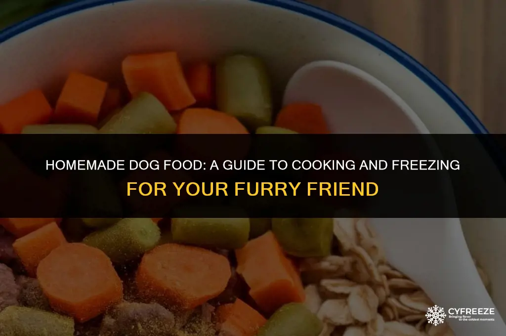 can i cook my dog food and freeze it