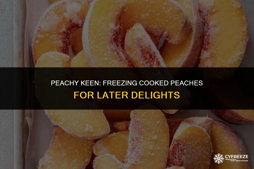 can i cook peaches then freeze them