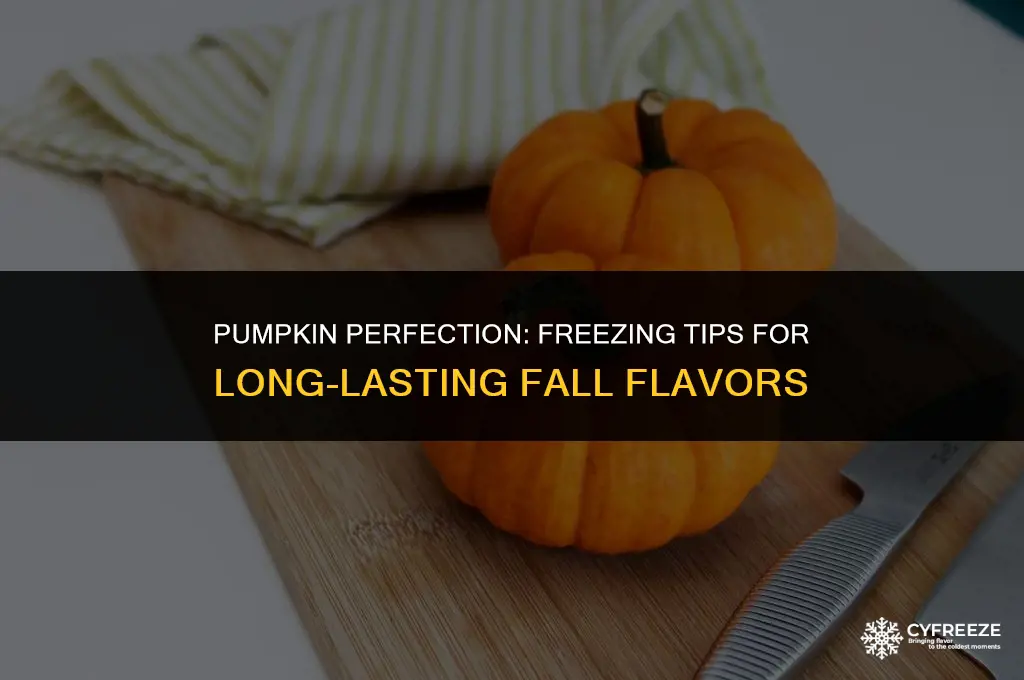 can i cook pumpkin and freeze for about 5 weeks