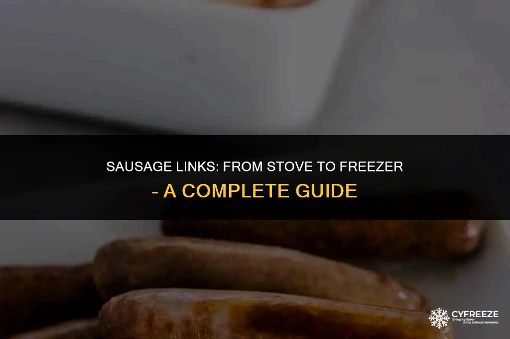 can i cook sausage links and then freeze them