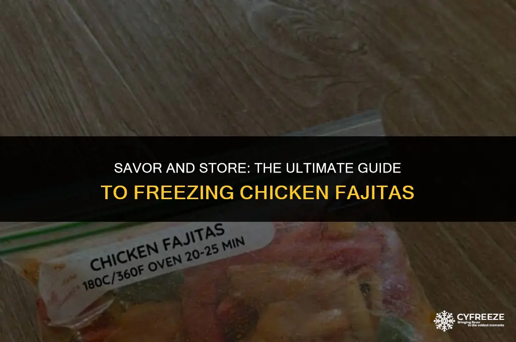 can i cooked chicken fajitas and then freeze