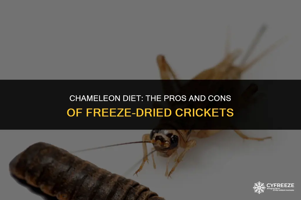 can i feed my chameleon freeze dried crickets