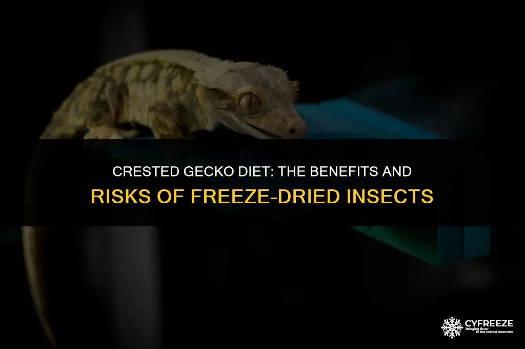 can i feed my crested gecko freeze dried insects