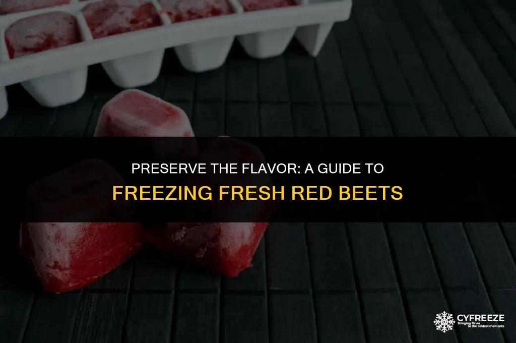 can i freez fresh redbeets