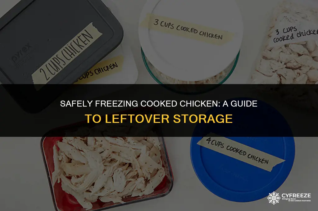 can i freeze 3 day old cooked chicken
