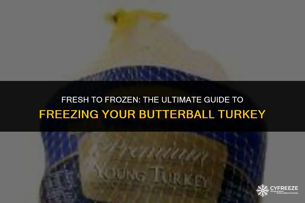 can i freeze a butterball fresh turkey