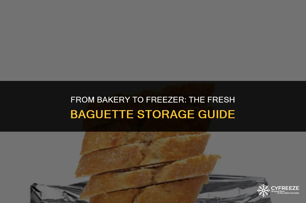 can i freeze a fresh baguette