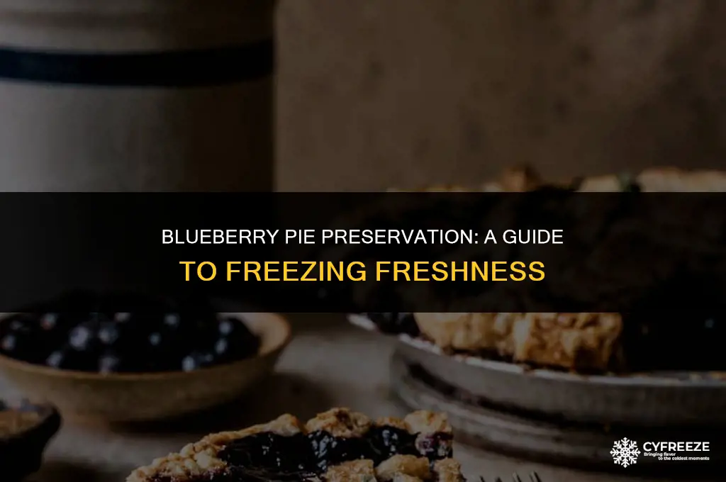 can i freeze a fresh blueberry pie