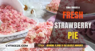 Sweet Success: Freezing Fresh Strawberry Pie for Later Delight