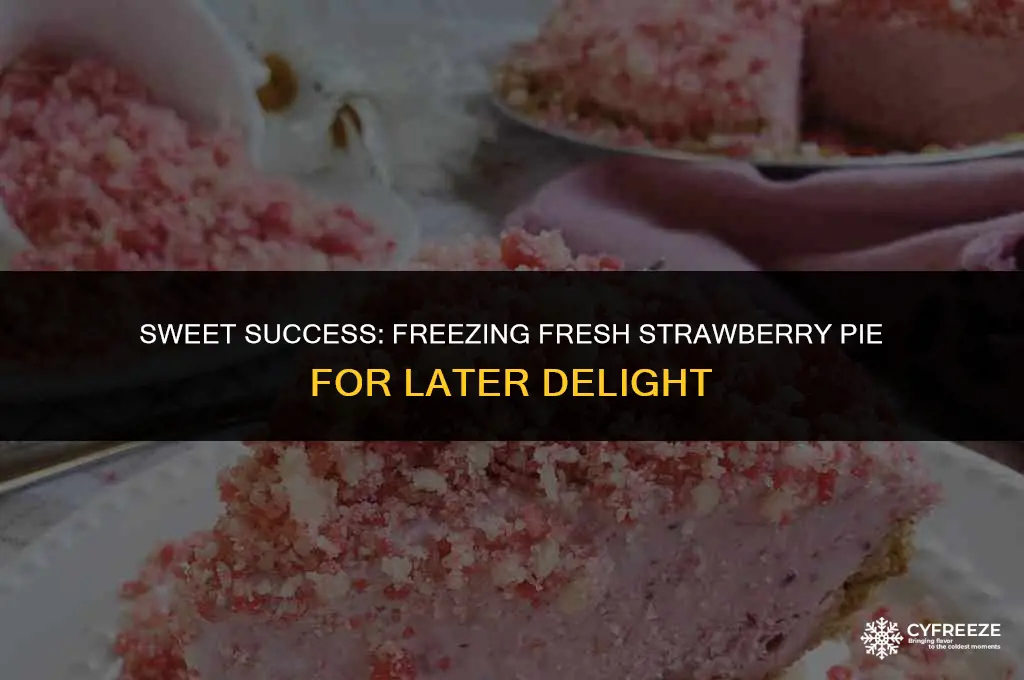 can i freeze a fresh strawberry pie