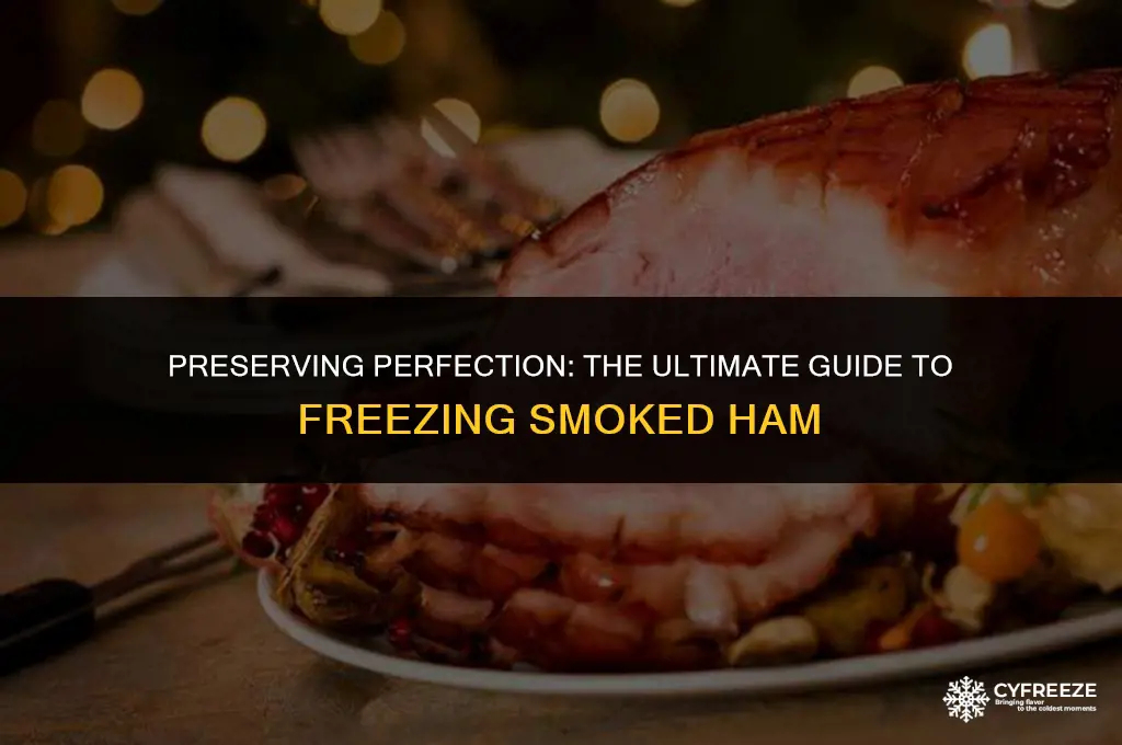 can i freeze a fully cooked smoked ham