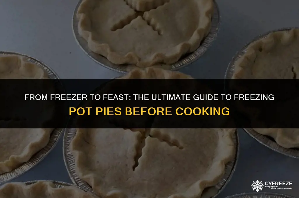 can i freeze a pot pie before cooking