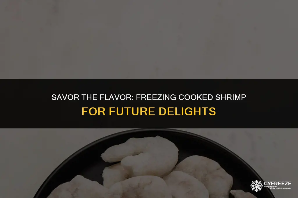 can i freeze a ring o f already cooked shrimp