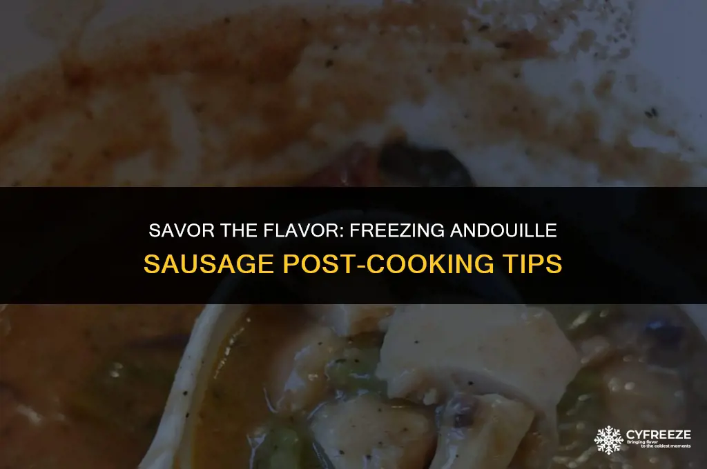 can i freeze andouille sausage after cooking