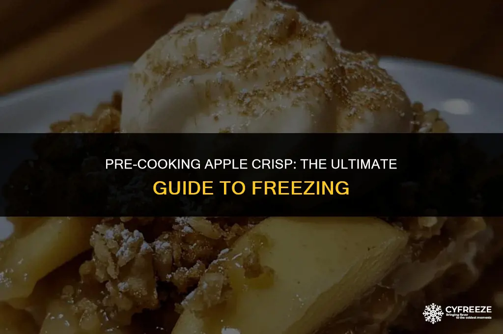 can i freeze apple crisp before cooking