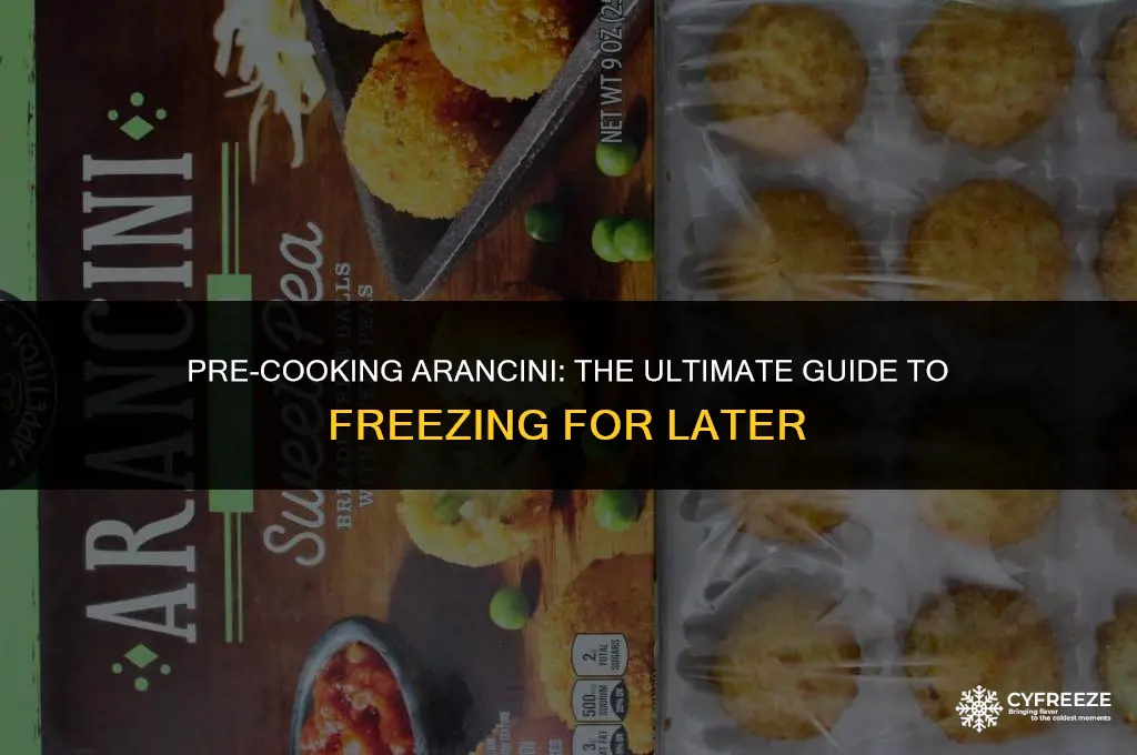 can i freeze arancini balls before cooking