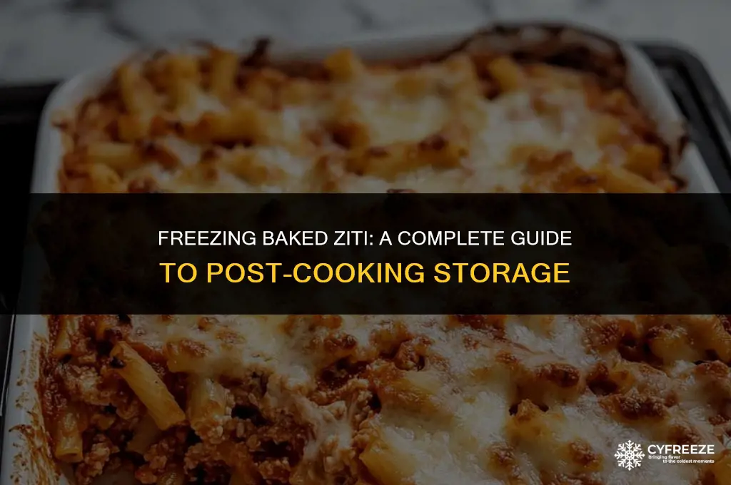can i freeze baked ziti after cooking