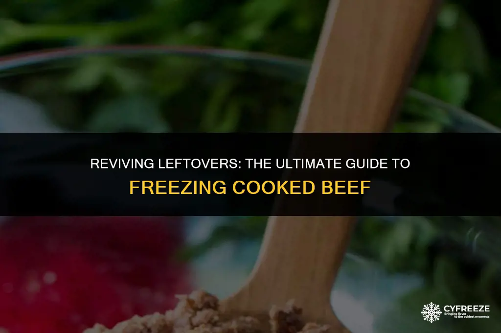 can i freeze beef after cooking