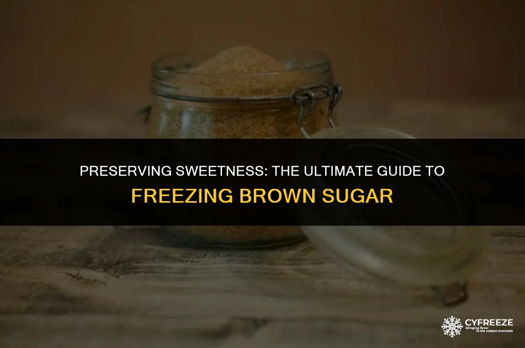 can i freeze brown sugar to keep it fresh