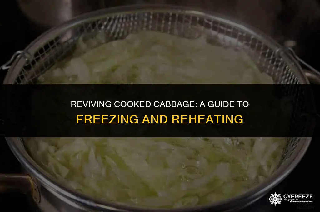 can i freeze cabbage after it is cooked