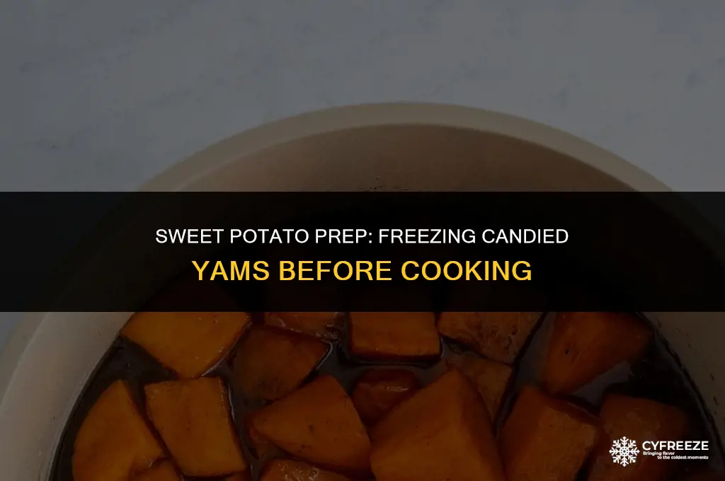can i freeze candied yams before i cook them