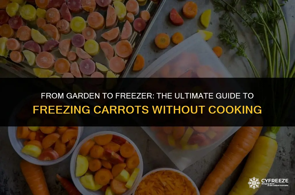 can i freeze carrots without cooking