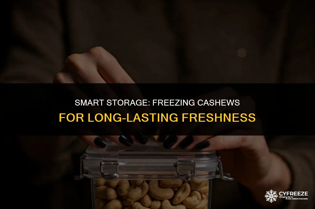 can i freeze cashews to keep them fresh
