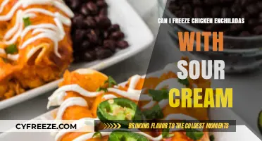 Sour Cream Success: Freezing Chicken Enchiladas Made Easy