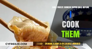 Freezing Chinese Dumplings: A Convenient Cooking Hack