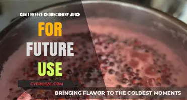 Freezing Chokecherry Juice: A Guide to Preserving Its Flavor and Benefits
