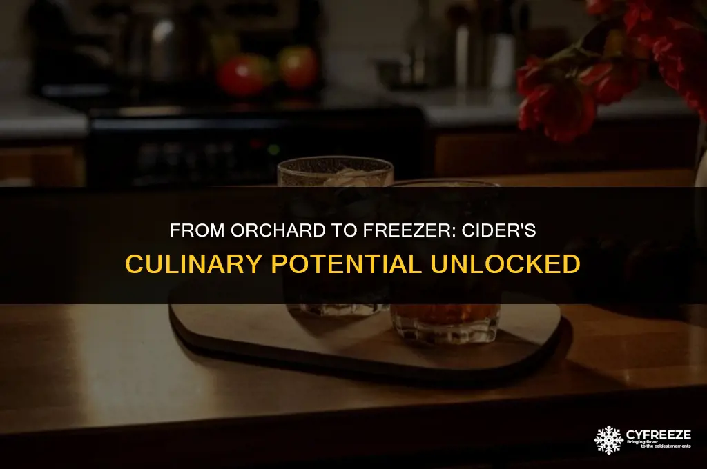 can i freeze cider for cooking