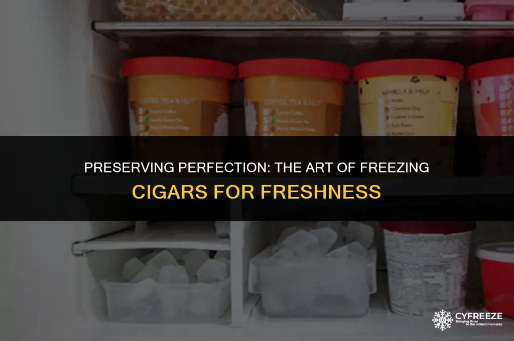 can i freeze cigars to keep them fresh