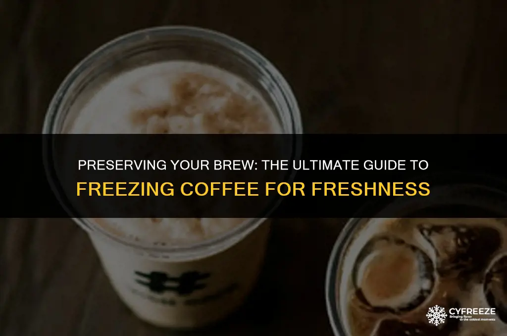 can i freeze coffee to keep it fresh