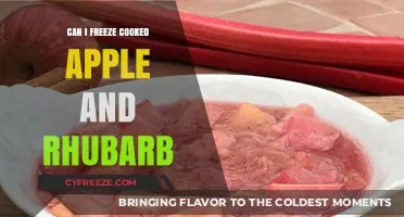 Sweet and Tart Delights: Freezing Cooked Apple and Rhubarb