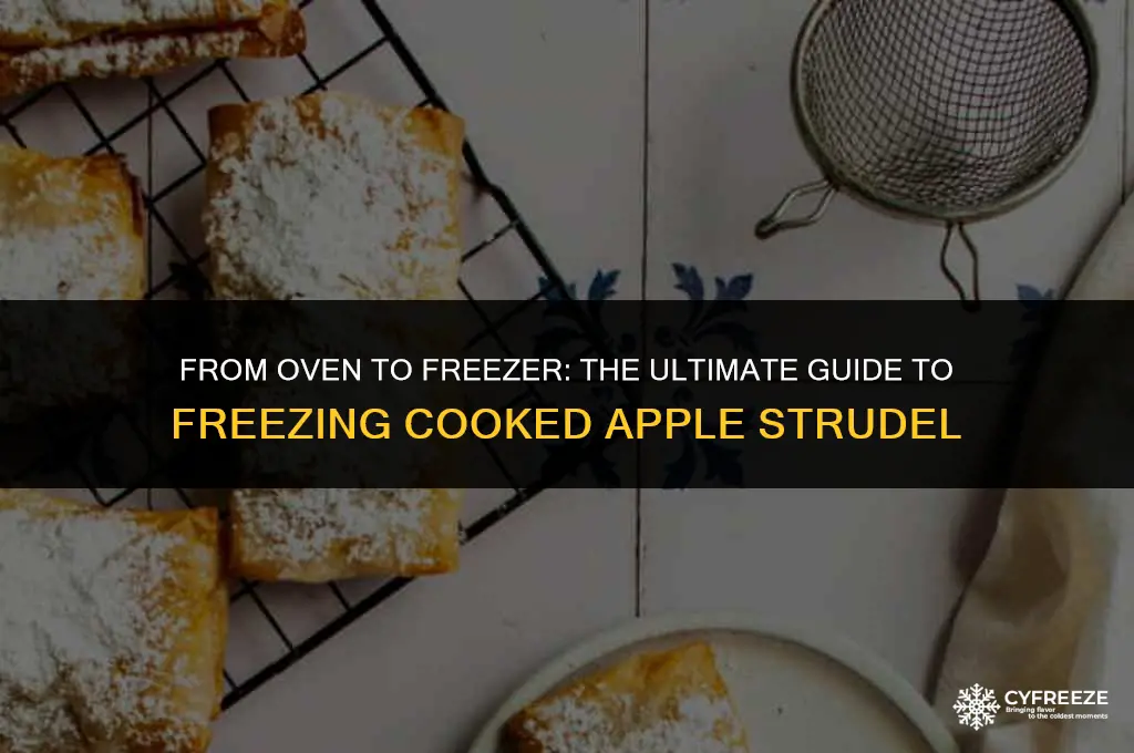 can i freeze cooked apple strudel