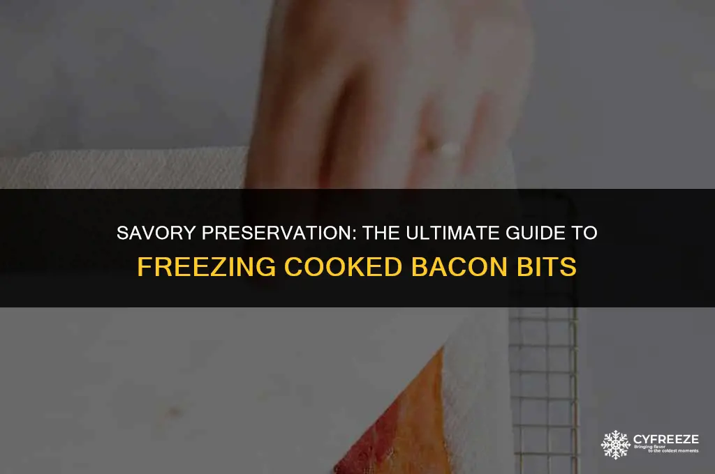 can i freeze cooked bacon bits