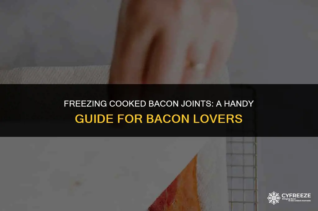 can i freeze cooked bacon joint