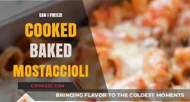 Freezing Cooked Baked Mostaccioli: A Handy Guide