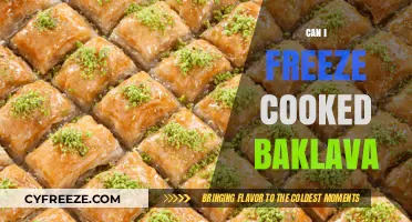Freezing Cooked Baklava: A Delicious Dessert Preservation Guide