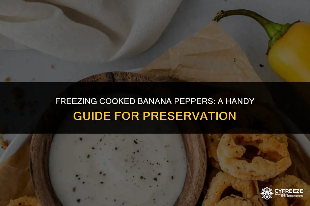 can i freeze cooked banana peppers