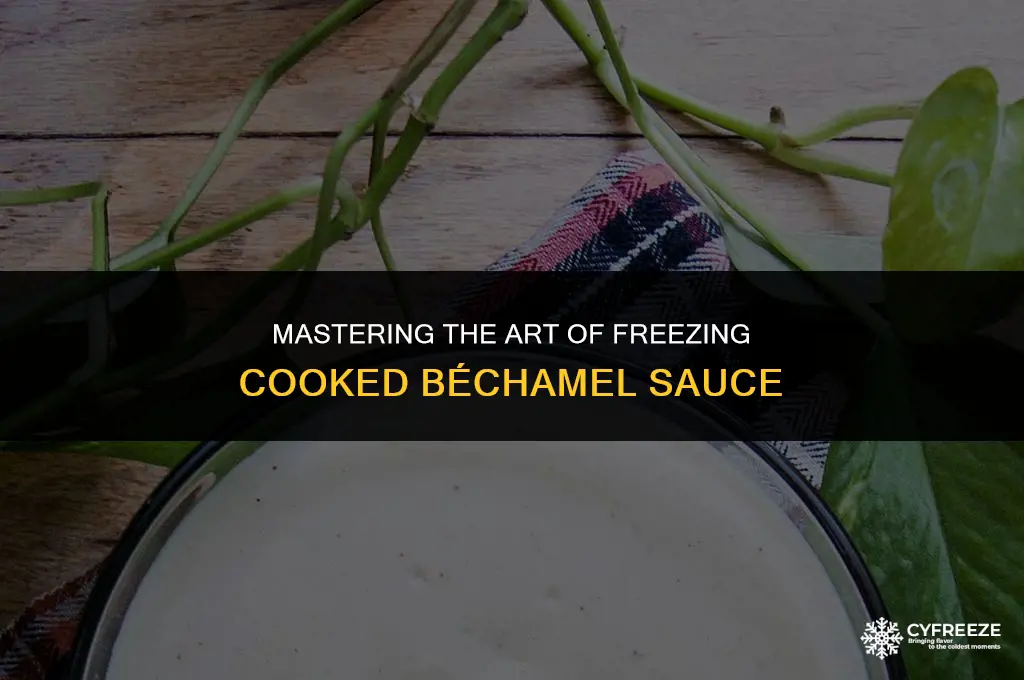can i freeze cooked bechamel sauce