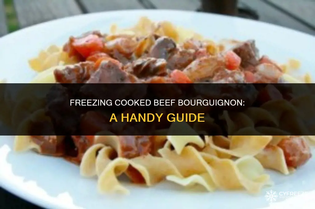 can i freeze cooked beef bourguignon