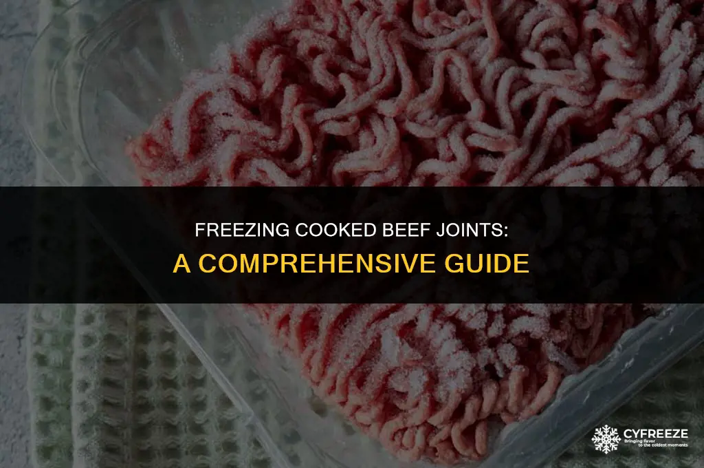 can i freeze cooked beef joint