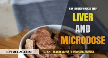 Exploring the Freezing and Microdosing of Cooked Beef Liver