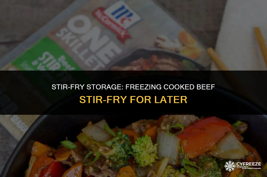 can i freeze cooked beef stir fry