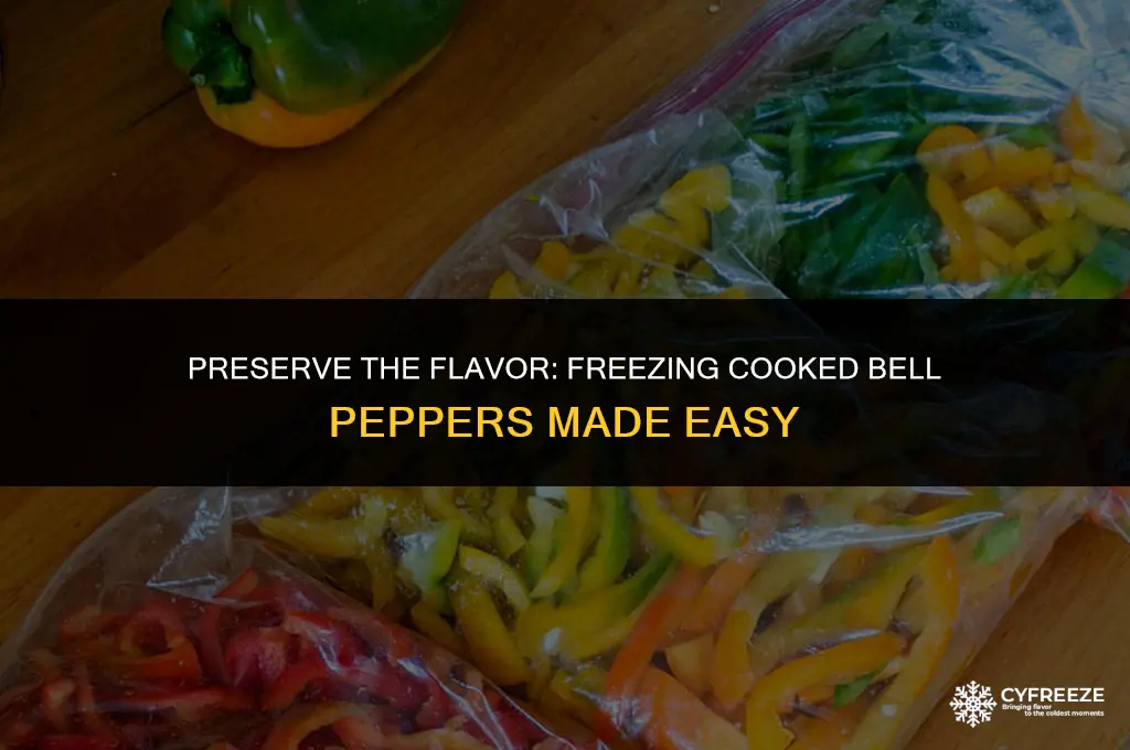 can i freeze cooked bell peppers