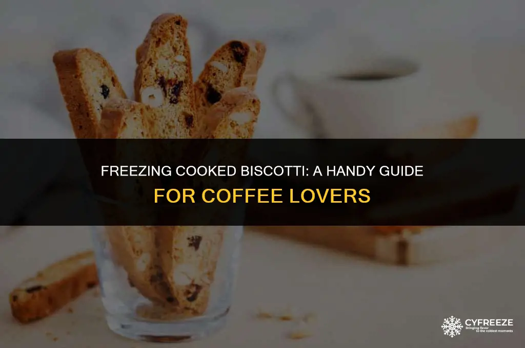 can i freeze cooked biscotti
