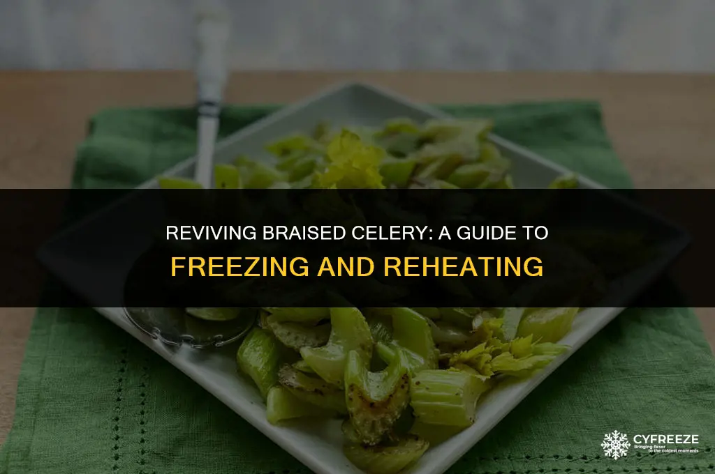 can i freeze cooked braised celery